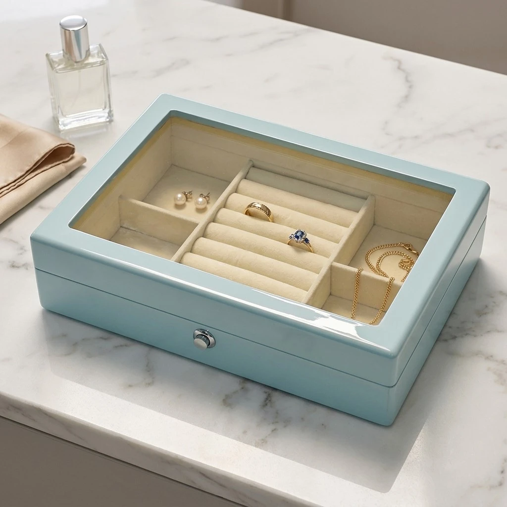 blue jewelry box with velvet lining blue jewelry box with velvet lining